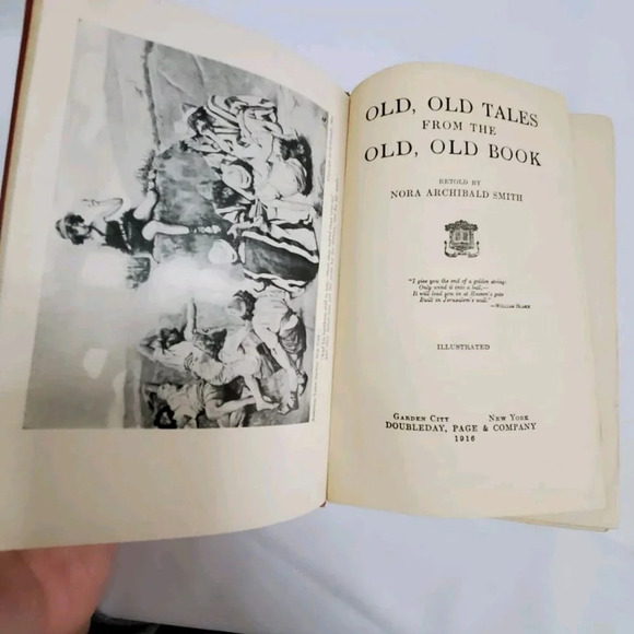 Old, Old Tales From The Old, Old Book- Nora A Smith 1916  HC 1st Ed Antiquarian - Picture 10 of 13